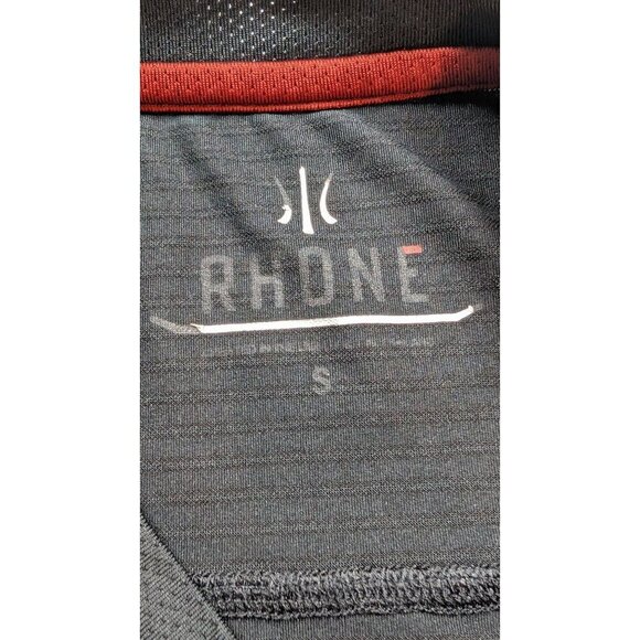 Rhone Shirt Long Sleeve Performance Running Active Black Blend Mens Size S - Picture 3 of 11